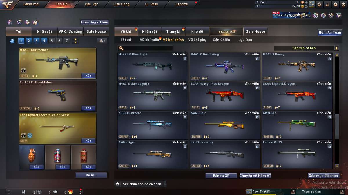 shop acc cf uy tin gia re